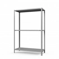 Стеллаж металлический ТС Лайт, 1500x1200x800 мм. Полки: 3 шт. метал.