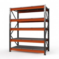 Стеллаж металлический Оптима, 2500x2500x785 мм. Полки: 5 шт. метал.