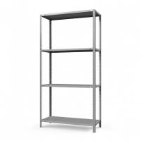 Стеллаж металлический ТС Лайт, 2000x1000x800 мм. Полки: 4 шт. метал.
