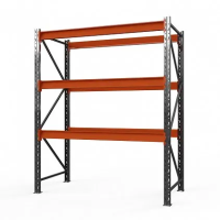 Стеллаж металлический Оптима, 2500x1530x785 мм. Полки: 3 шт. без настила