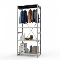 Стеллаж металлический ТСУ Универсал, 2500x1060x600 мм.Штанги: 1шт. Полки: метал. перф. 4 шт.