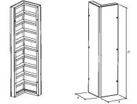 Щит угловой внутренний 0,3х0,3х1,5м профиль 2,5 мм