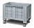 Контейнер iBox сплошной на колесах, 1200x800x800 мм
