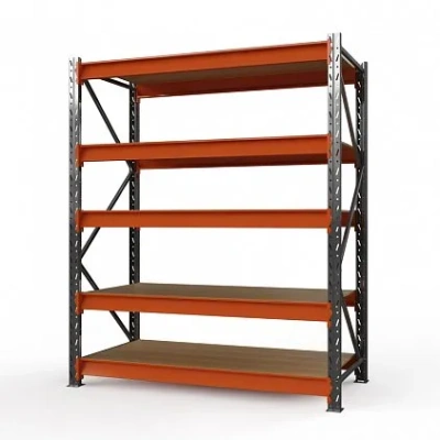 Стеллаж металлический Оптима, 3000x1530x785 мм. Полки: 5 шт. фанера
